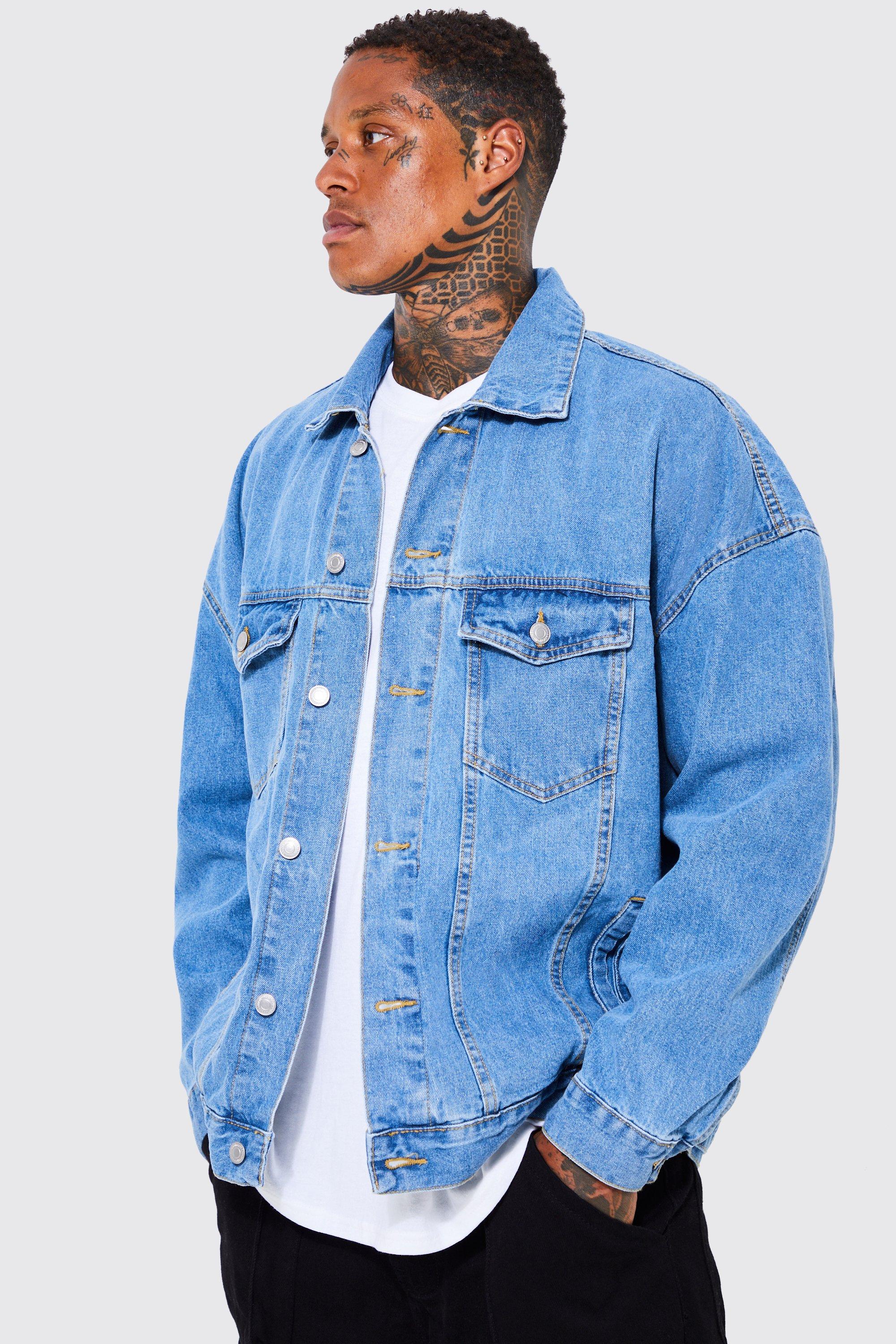 Boohooman jean hot sale jacket